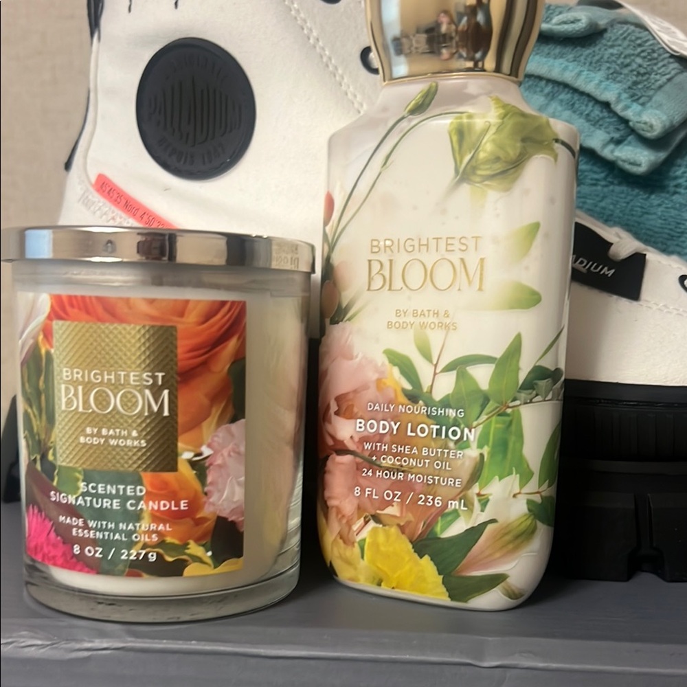 Brightest Bloom Candle and Body Lotion Set